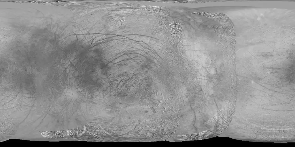 Photograph of Europa's surface